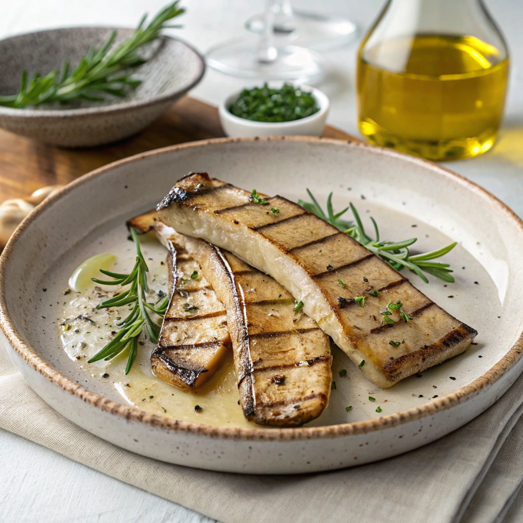 Grilled King Oyster Steak