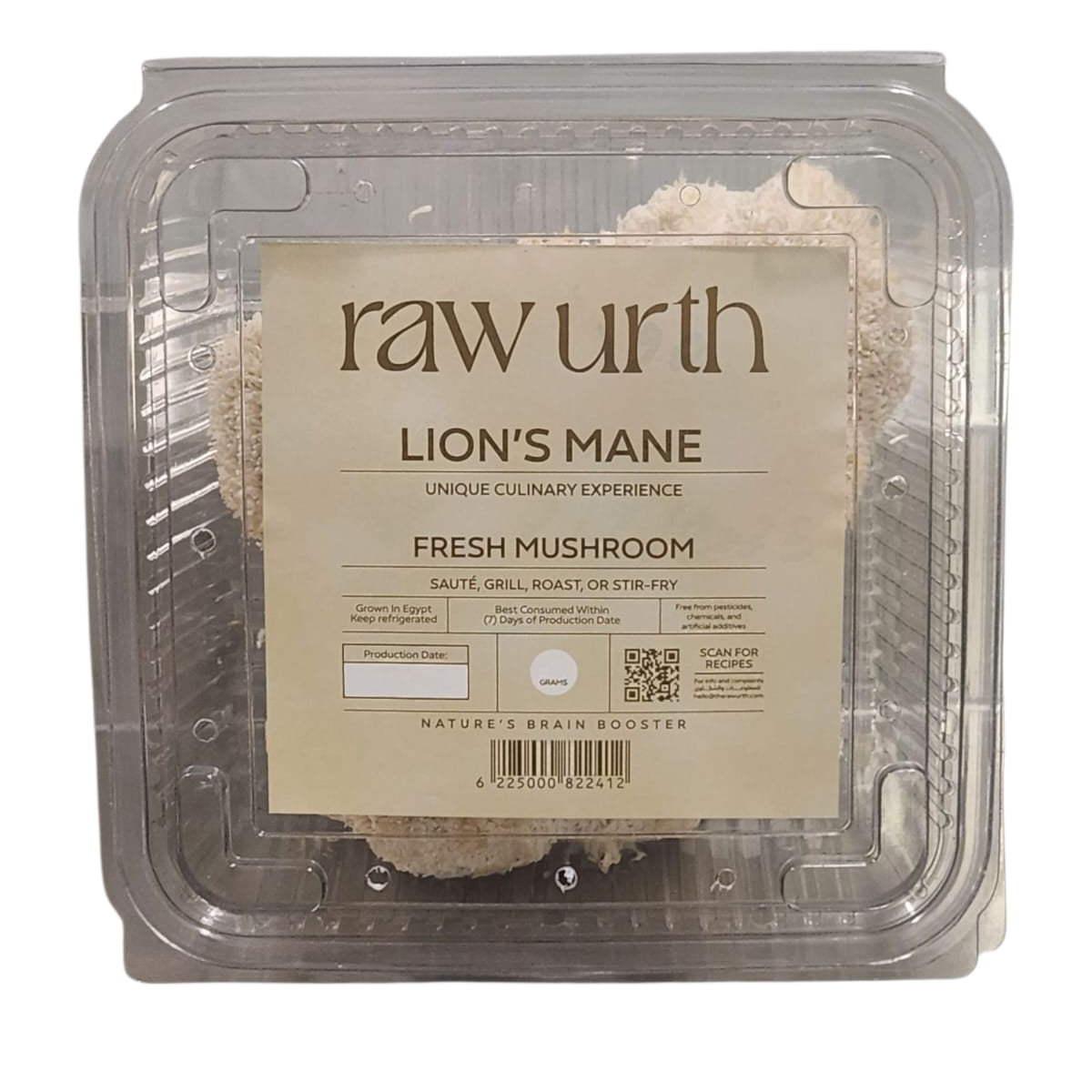 Lions Mane fresh mushrooms in packaging, featuring a unique culinary experience for healthy cooking.