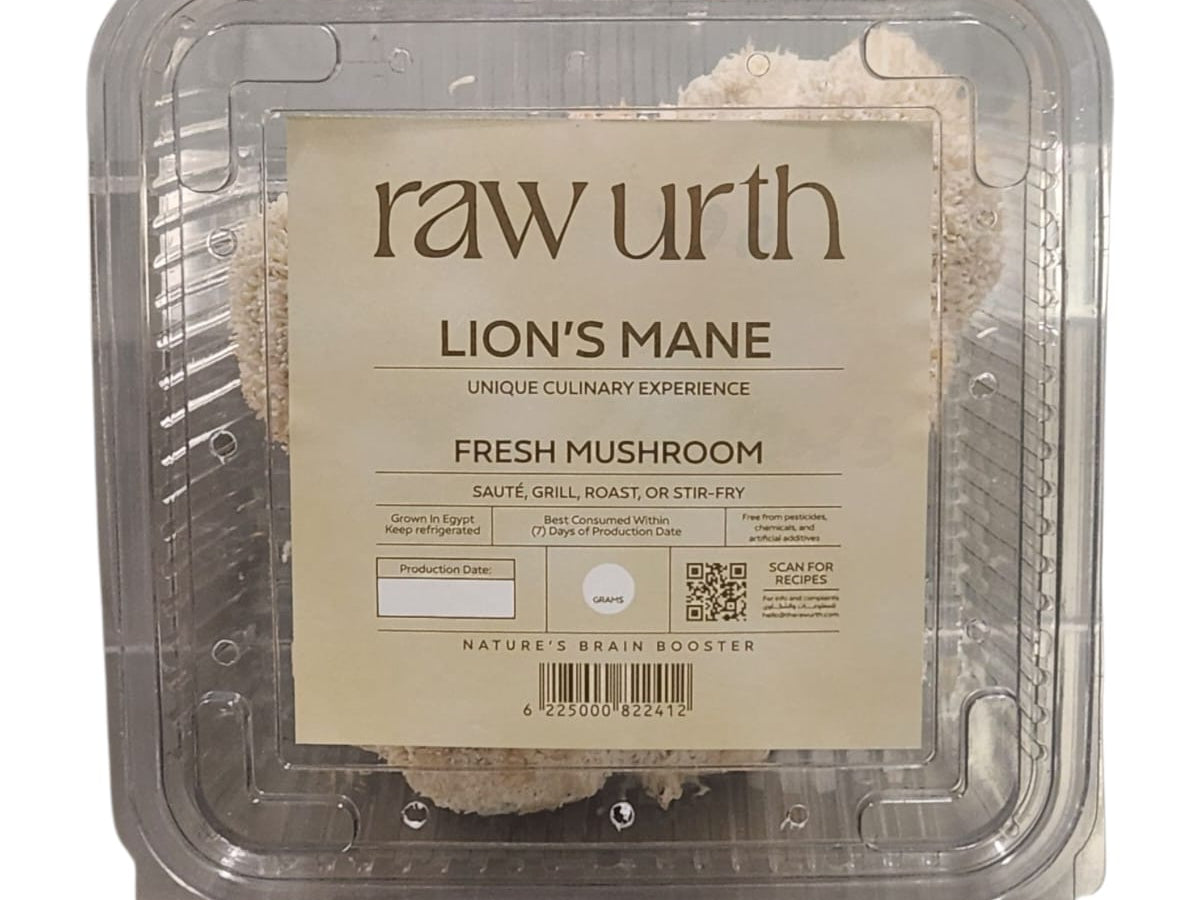 Lions Mane fresh mushrooms in packaging, featuring a unique culinary experience for healthy cooking.