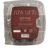 Fresh Shiitake mushrooms in packaging, ideal for sautés, grilling, and stir-frying, by Raw Urth.